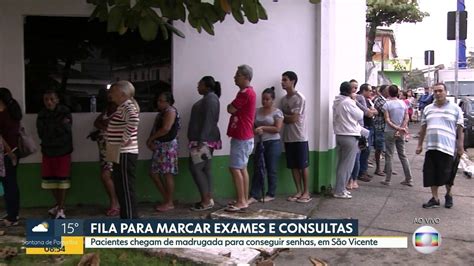 V Deo Fila Para Marcar Exames E Consultas Bom Dia Sp G