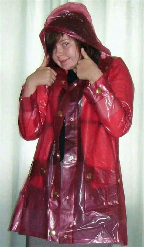 Pin By L F On Imper Rain Wear Raincoats For Women Red Raincoat