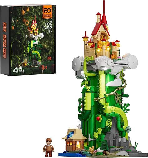 Amazon.com: FUNWHOLE Lighting Building Bricks Set - Jack and The Beanstalk Construction Building ...