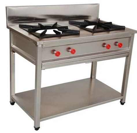 RB Panchal Stainless Steel 2 Burner SS Gas Range For Kitchen At