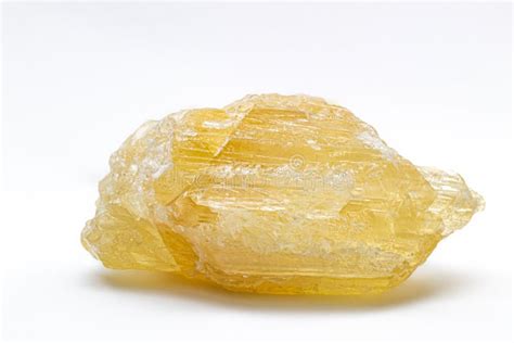 Real Honey Yellow Calcite Crystal Stock Image Image Of Golden