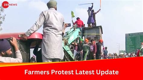 Farmers Protest Live Long Traffic Jams At Borders Tear Gas Shells Fired At Protestors India