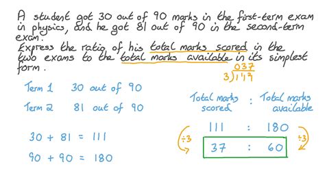 Question Video Calculating The Ratio Between Two Quantities In Simplest Form Nagwa