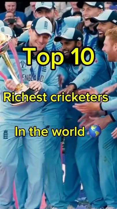 Top 10 Richest Cricketers In The World 🌎 😮🔍top10 Cricketer World