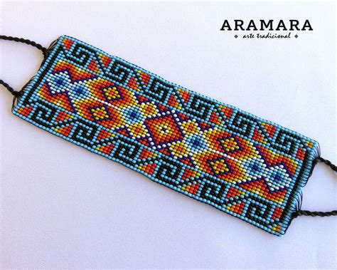 Huichol Bracelet Loom Bracelet Mexican Bracelet Mexican Jewelry