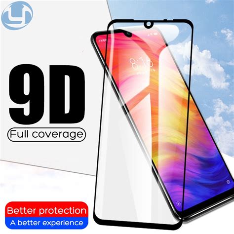 9D Full Cover Tempered Glass For Xiaomi Redmi 7 7A 8 8A 9 Note 7 8 9 9S