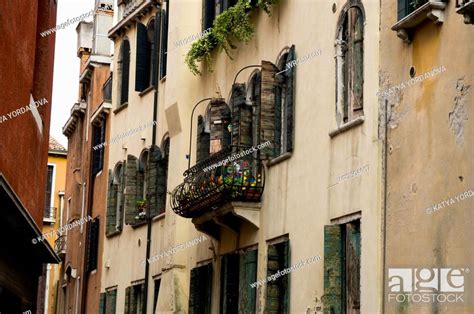 Balcony, Venice, Italy, Stock Photo, Picture And Royalty Free Image ...