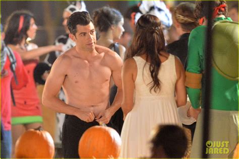 Max Greenfield Shirtless Speedo Sexy On New Girl Set Photo 2728162 Hannah Simone