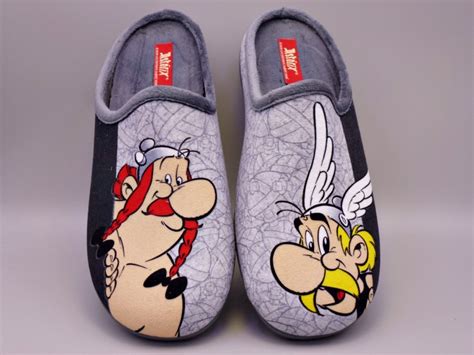 A Asterix Et Obelix Homme Pantoufles La Maison De L Espadrille