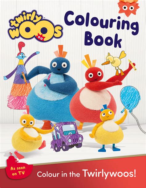 Twirlywoos Colouring Book Cvr Banana Bear Books Design And Illustration