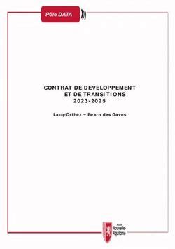 ATAR Pôle D CONTRAT DE DEVELOPPEMENT ET DE TRANSITIONS 2023 2025 Lacq