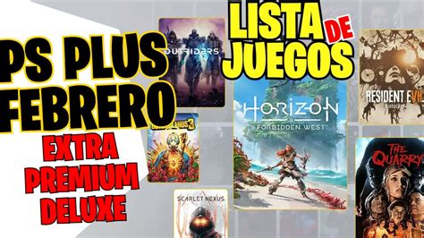 NUEVOS JUEGOS DE PLAYSTATION PLUS EXTRA DELUXE Y PREMIUM FEBRERO 2023