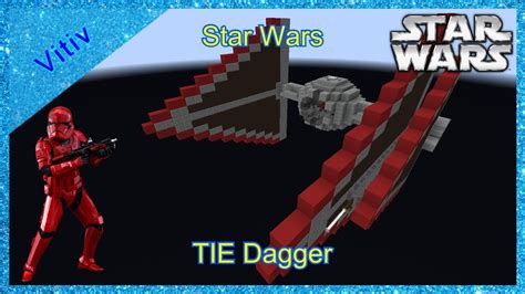 Star Wars Tie Dg Dagger In Minecraft Tutorial Youtube