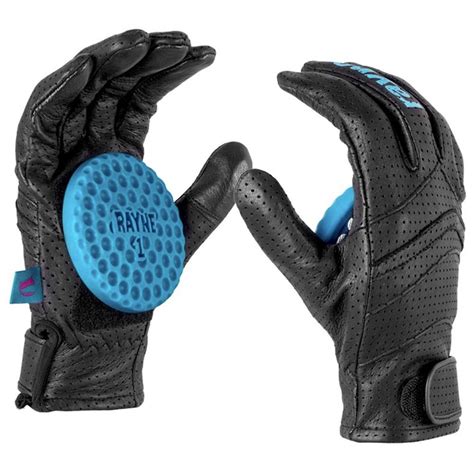 Landyachtz Race Leather Slide Gloves Black Calstreets Boarderlabs