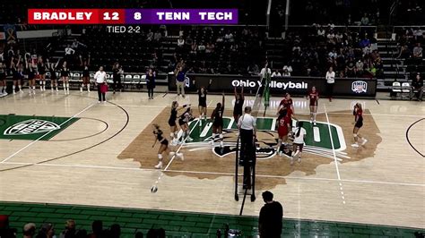 Bobcat Invitational Bradley Vs Tennessee Tech Volleyball Youtube