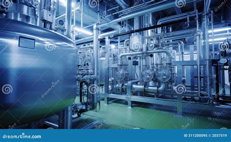 Innovation Modern Chemical Plant Stock Illustration Illustration Of