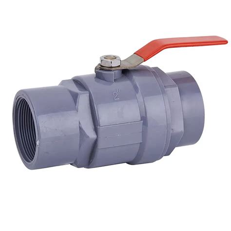 Pvc Two Piece Ball Valve Upvc With Ss Lever Handle