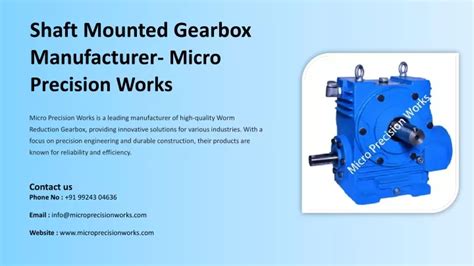 Ppt Shaft Mounted Gearbox Manufacturer Best Shaft Mounted Gearbox