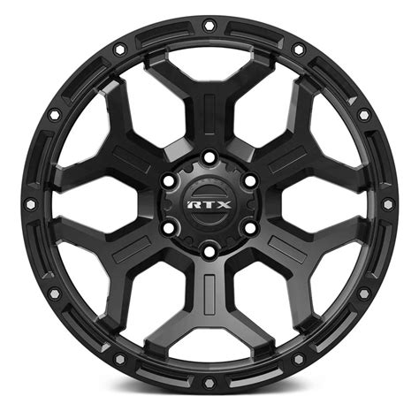 RTX GOLIATH Wheels Satin Black With Milled Rivets Rims