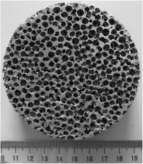 Image Of The Open Cell Aluminum Foams Download Scientific Diagram