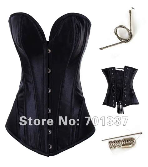 Colors Wholesale Sexy Lingerie Black Lace Up Steel Bones Basque