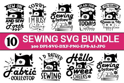 Sewing SVG Bundle - So Fontsy