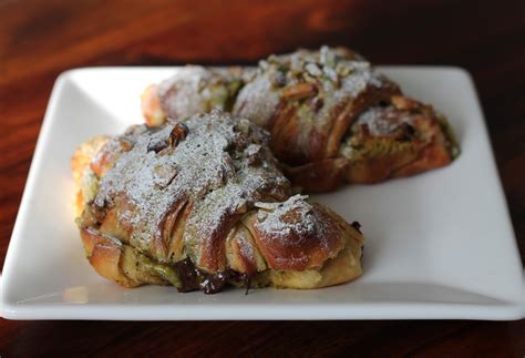 A cup of tea solves everything: Croissants Part II: Pain au chocolat aux pistaches (Twice-baked ...