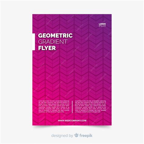 Free Vector | Geometric gradient poster collection