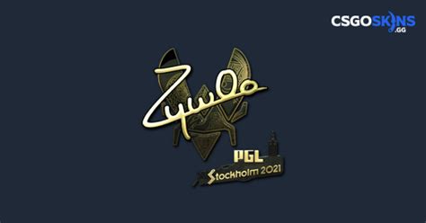 Sticker ZywOo Gold Stockholm 2021 CSGOSKINS GG