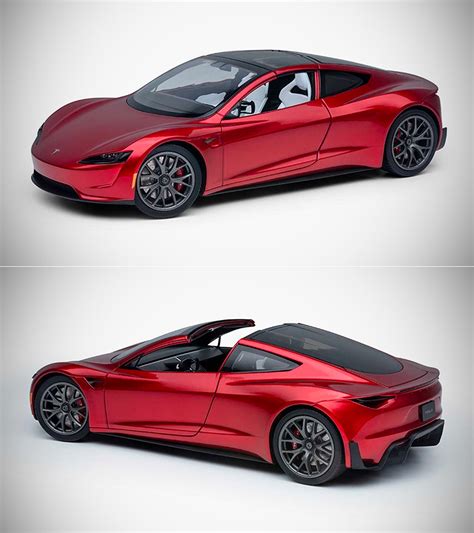 Tesla Roadster Diecast 1:18 Scale Model Replicates Every Curve and ...