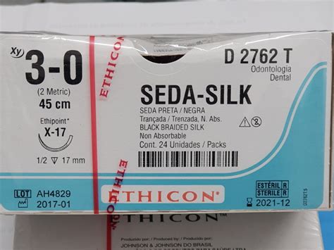 10 Hilos Sutura Seda Negra Aguja Silk 3 0 4 0 Dental Cade 549 00 En