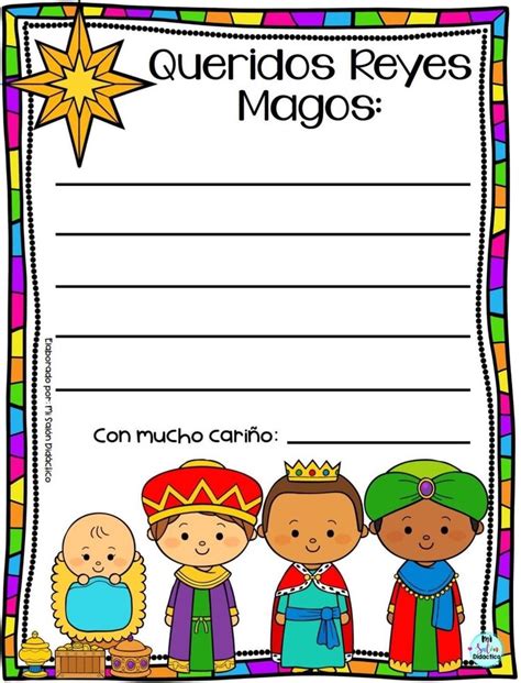 Pin De Maestra Anita En Diciembre Carta A Los Reyes Tarjetas De