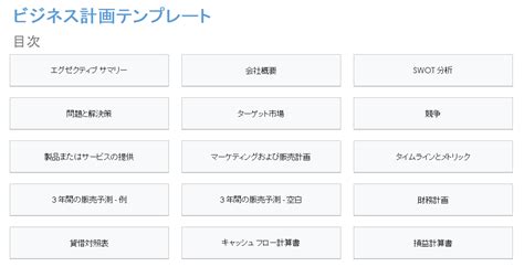 無料のビジネス プラン テンプレート Excel Smartsheet