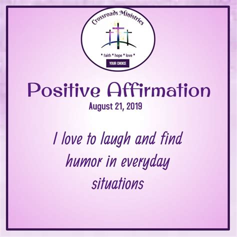 Positive Affirmation for Wednesday – CROSSROADS MINISTRIES