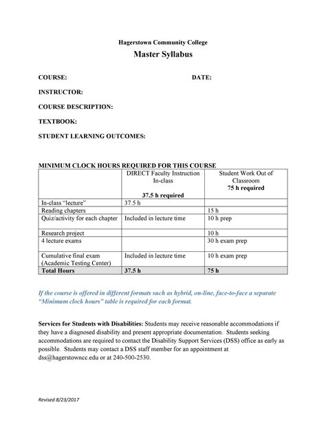 47 Editable Syllabus Templates Course Syllabus Templatelab