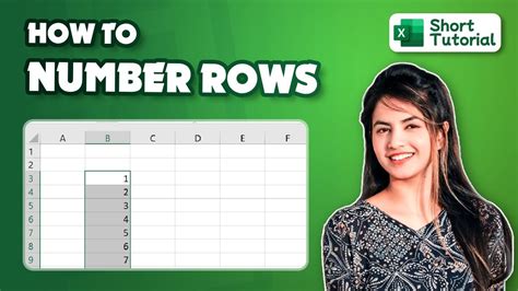 How To Number Rows In Excel Initial Solution Youtube