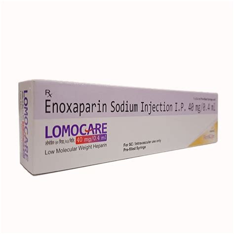 Lomocare Mg Ml Enoxaparin Sodium Injection