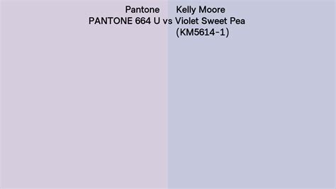 Pantone U Vs Kelly Moore Violet Sweet Pea Km Side By Side