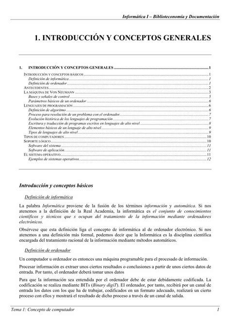 Pdf 1 IntroducciÓn Y Conceptos Generalesmuraluvesviorcutema1pdf · Desarrollados Durante