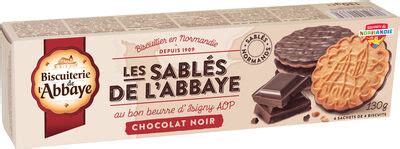 Les Sabl S De L Abbaye Chocolat Noir Biscuiterie De L Abbaye G