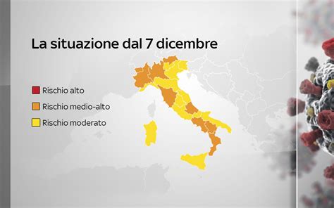 Italia La Mappa Delle Zone Rosse Arancioni E Gialle