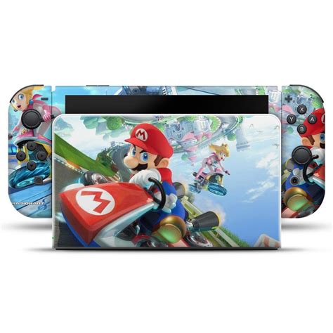 Skin Nintendo Switch Oled Adesivo Mario Kart 8 Escorrega o Preço