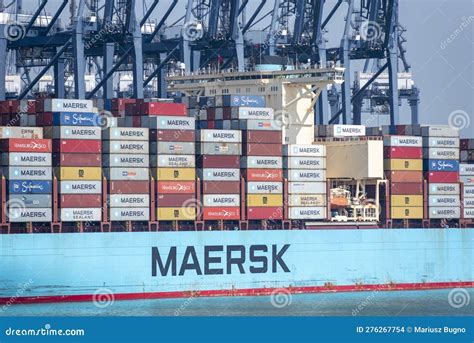 Large Maersk Owned Container Ship Eleonora Maersk In The Container