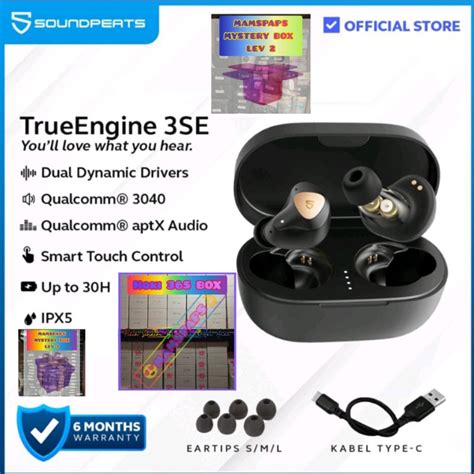 Jual Soundpeats Trueengine 3se Tws Headset Bluetooth Aptx True Engine Dual Drivers And Dual Mic