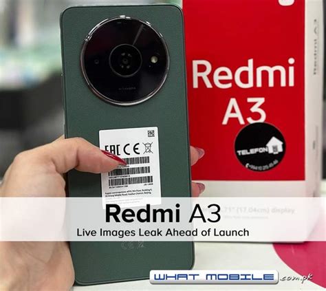 Xiaomi Redmi A3 Live Images Gone Viral Bigger Display Circular Camera