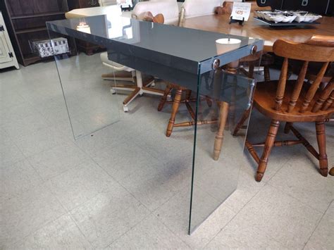 Glass Display Table Or Desk | Roth & Brader Furniture