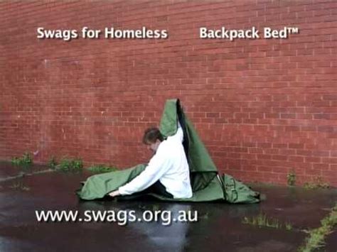 Backpack Bed Open Close Demo By Backpack Bed For Homeless Founder