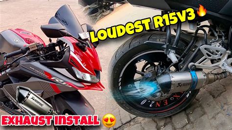 Finally Apni Yamaha R V Main Exhaust Leg Gaya Loudest Yamaha R V