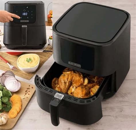 Black Decker Air Fryer Fritadeira El Trica Digital Sem Leo