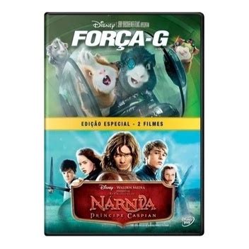 DVD DUPLO FORÇA G AS CRÔNICAS DE NÁRNIA PRINCIPE CASPIAN EDIÇÃO